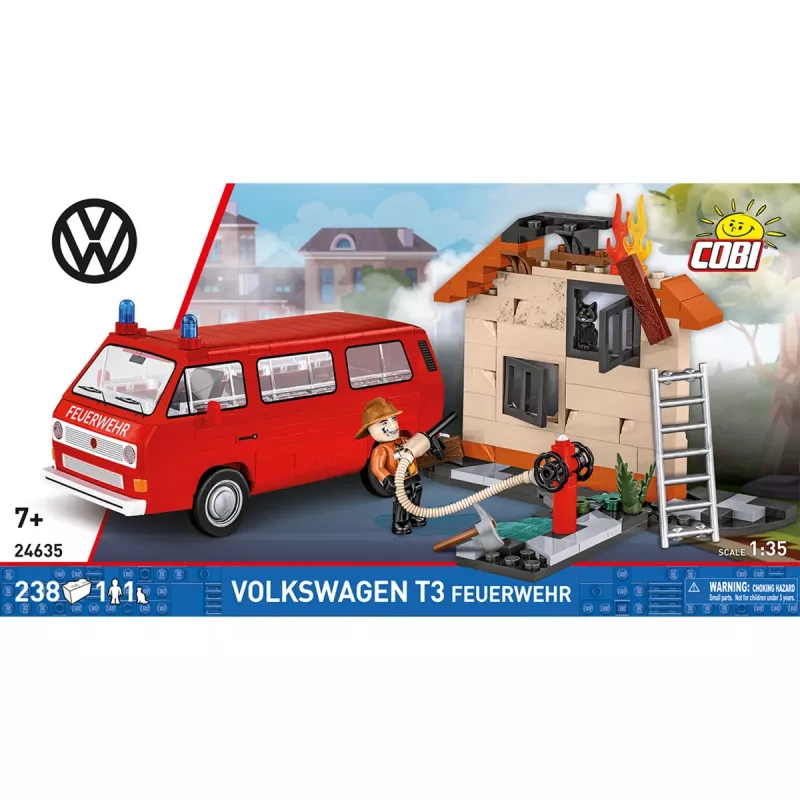 Cobi Volkswagen T3 Feuerwehr hasičské auto stavebnica (230 dielov)