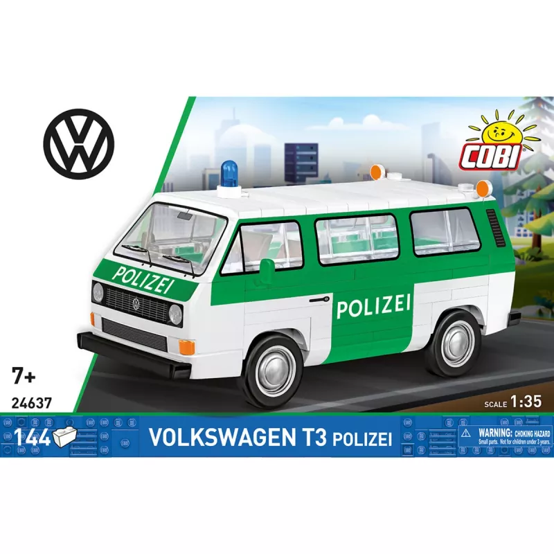 COBI Volkswagen T3 Polizei stavebnica mierka 1:35 225 dielov
