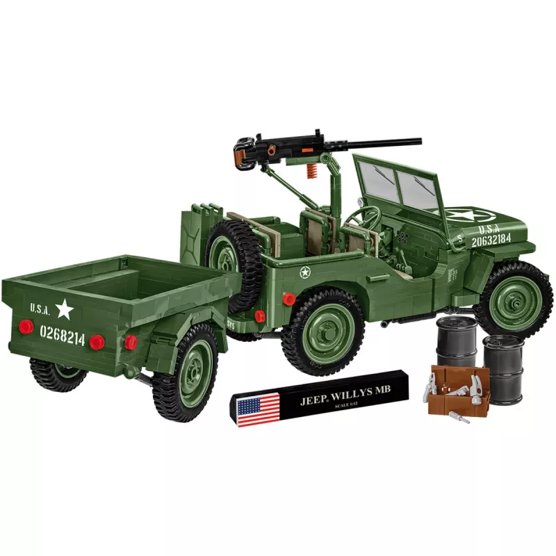 COBI Willys MB & Trailer Executive Edition stavebnica (400 dielov)