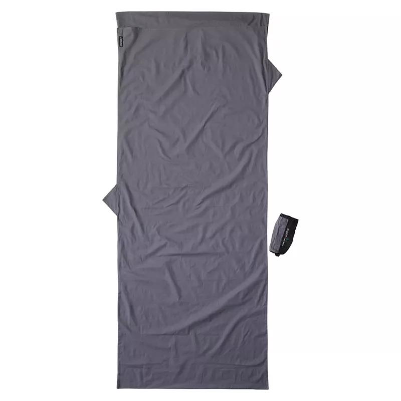 Cocoon CT44 Light Travel vložka do spacáku – obdĺžniková, 220 x 90 cm, 100% bavlna, Elephant Grey