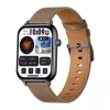 COLMI C28 Smartwatch – čierne + hnedý kožený remienok