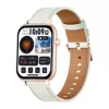 COLMI C28 Smartwatch v zlatej farbe s bielym koženým remienkom