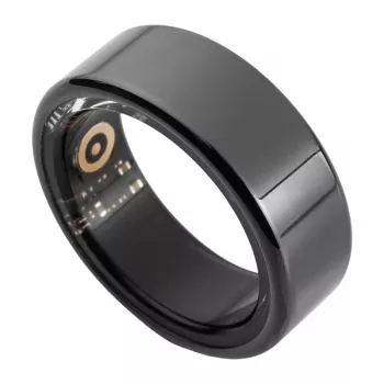 COLMI R02 Smart Ring, veľkosť 9, 18,9 mm (čierny) + nabíjacie puzdro