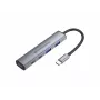 Conceptronic 4-in-1 USB-C hub dock s 2x USB-C, 2x USB-A a 100W PD - sivý