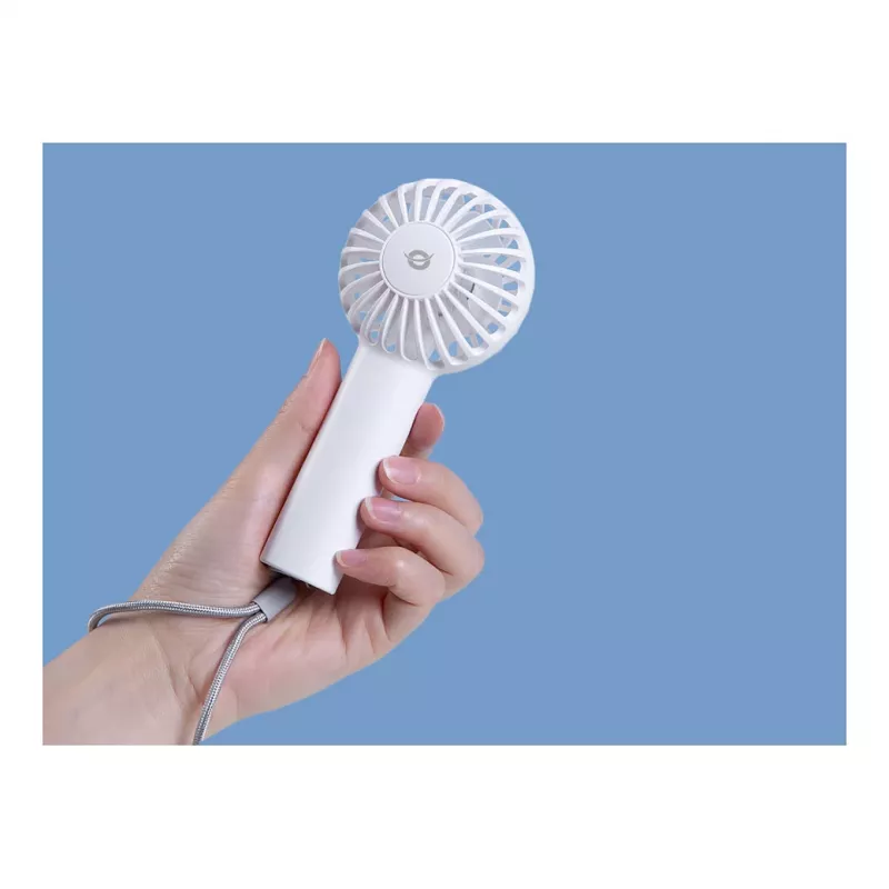 CONCEPTRONIC AERIVA01W mini ventilátor prenosný biely – nabíjateľný, 3 rýchlosti, USB-C