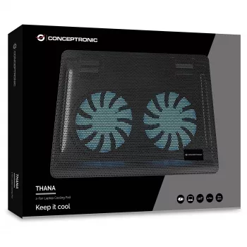 Conceptronic CNBCOOLPAD2F chladiaci podložka na notebook 39,6 cm (15,6 palca)