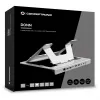 Conceptronic DONN35S stojan na notebook s 7-in-1 USB-C dokovacou stanicou, Dual-HDMI 4K60Hz, GbE, USB-C 5Gbps, 2x USB-A, 100W PD, strieborný