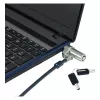 Conceptronic NBT Nano-Lock Dual zámok na notebook, 4-miestny, 1,8 m oceľové lanko, čierny/strieborný