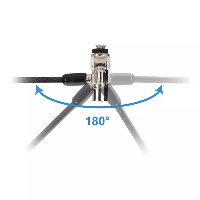 Conceptronic NBT kombinovaný zámok na notebook s nano bezpečnostným slotom 1,8 m