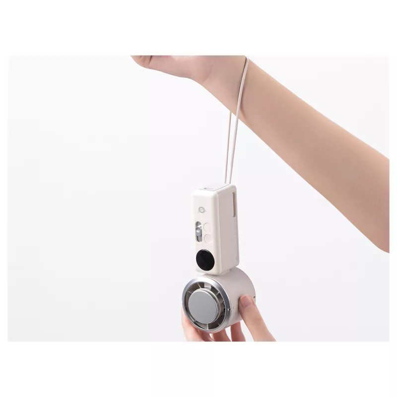 CONCEPTRONIC Turbo ručný ventilátor s chladiacou doskou, krémová