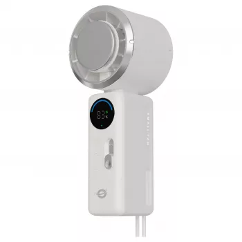 CONCEPTRONIC Turbo ručný ventilátor s chladiacou doskou, krémová