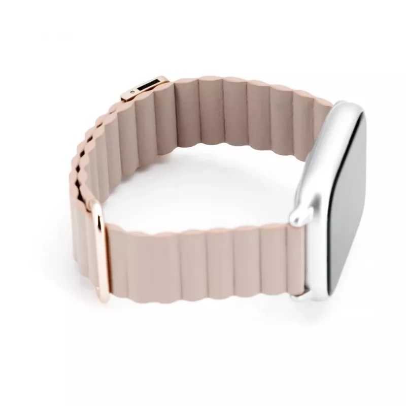 Connect 20mm kožený remienok na hodinky s magnetickou sponou (130mm M/L) khaki