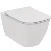 Connect Air nástenná WC misa so soft-close sedadlom, Aquablade splachovanie, biela