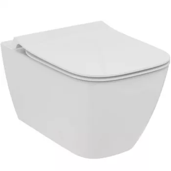 Connect Air nástenná WC misa so soft-close sedadlom, Aquablade splachovanie, biela