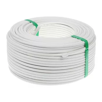 CONOTECH NS100 Trishield koaxiálny kábel 1m biely 75 Ohm trojité tienenie