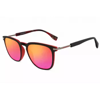 CONVERSE SCO051Q5296SR pánske slnečné okuliare, hranatý rám, čierny rám, sivé sklá, 52 mm