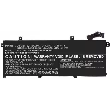 COREPARTS batéria pre notebook 48,96Wh Li-Pol 11,52V 4250mAh čierna - náhrada za Lenovo ThinkPad T14/P14s série (5B10W51826-CP)
