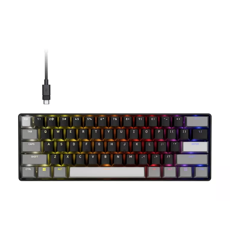 CORSAIR CLIPPER PRO MINI 60 Hall Effect herná klávesnica čierna