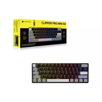 CORSAIR CLIPPER PRO MINI 60 Hall Effect herná klávesnica čierna