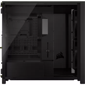 Corsair FRAME 5000D WOOD RS Mid-Tower PC skriňa, čierna/orech, E-ATX, ATX, Micro-ATX, Mini-ITX, oceľ/tvrdené sklo/plast/orechové drevo, gaming