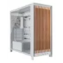 Corsair FRAME 5000D WOOD RS Mid-Tower PC skriňa, biela/oriešková, tvrdené sklo, ATX, E-ATX, Micro-ATX, Mini-ITX, oceľ/plast, herná