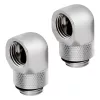Corsair Hydro X Series 90° rotačný adaptér G1/4 palca chróm (balenie 2 ks) – CX-9055008-WW