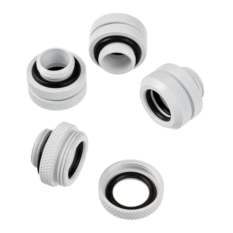 Corsair Hydro X Series XF Hardline 12mm OD fitting - biela (balenie 4 ks)