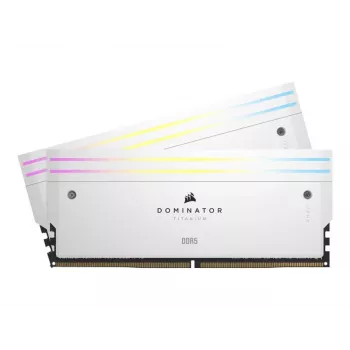 Corsair Dominator Titanium RGB 32GB (2x16GB) DDR5-6400 CL32 pamäťová sada, biela