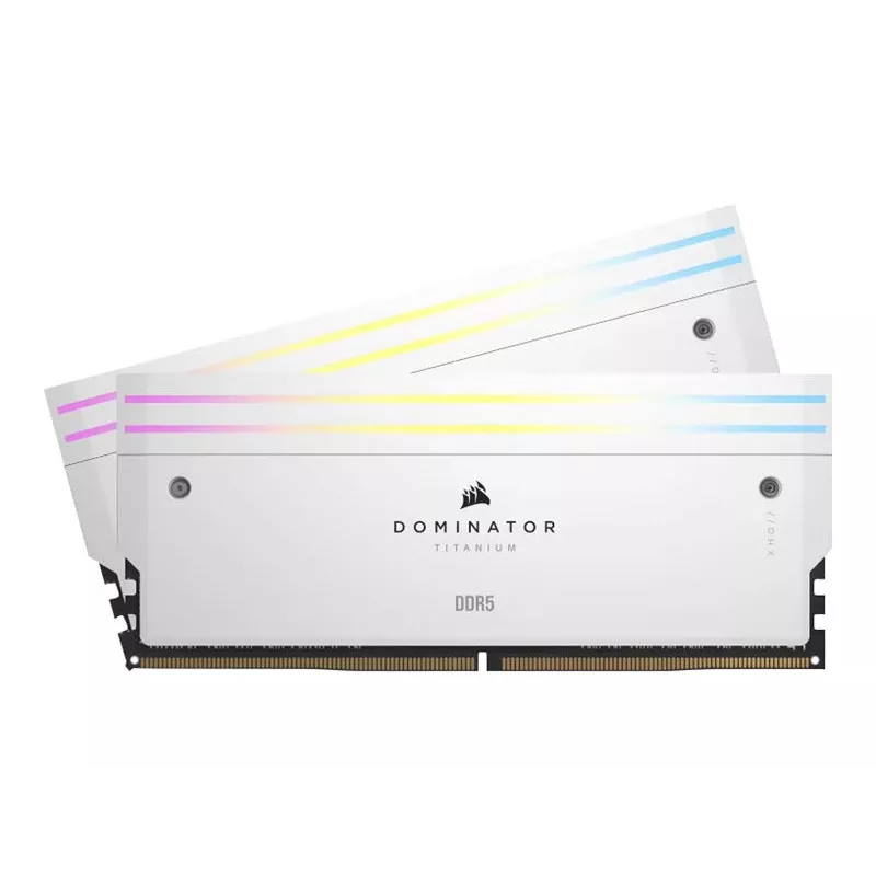 Corsair Dominator Titanium RGB 32GB (2x16GB) DDR5-6400 CL32 pamäťová sada, biela