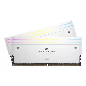 Corsair Dominator Titanium RGB 32GB (2x16GB) DDR5-6400 CL32 pamäťová sada, biela