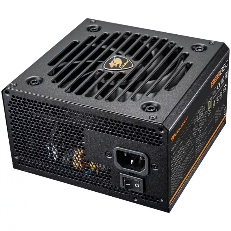 Cougar GES 850 850W 80 Plus Gold ATX napájací zdroj s pevnými káblami