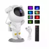 CP 3D Astronaut 360 stupňov rotujúca hlava Star Sky & Nebula projektor s diaľkovým ovládačom biely
