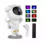 CP 3D Astronaut 360 stupňov rotujúca hlava Star Sky & Nebula projektor s diaľkovým ovládačom biely