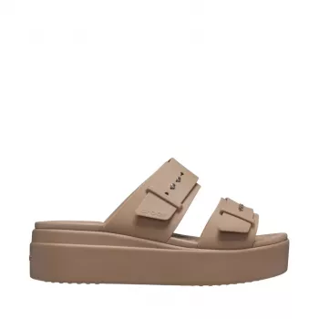 Crocs Brooklyn Low dámske béžové platformové sandále 207431 2Q9 veľkosť 38-39
