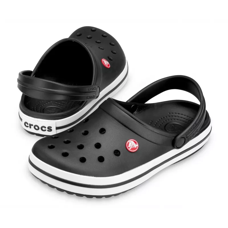 Crocs Crocband Clogs unisex čierna, biela