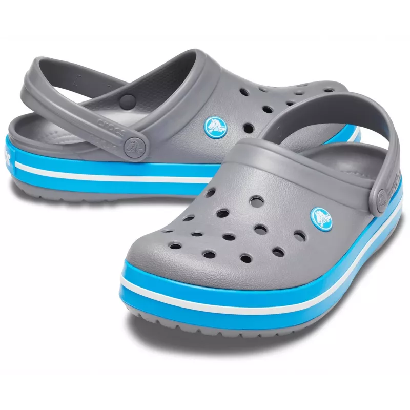 Crocs Crocband nazuvky unisex sivá, modrá, biela