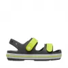 Crocs Crocband Cruiser detské sandále grafitová žltá veľkosť 30-31