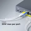 CUDY POE40 4-port PoE switch/extender s 1 uplink, 802.3af/at, 250m Extend, Kovové puzdro