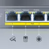 CUDY POE40 4-port PoE switch/extender s 1 uplink, 802.3af/at, 250m Extend, Kovové puzdro