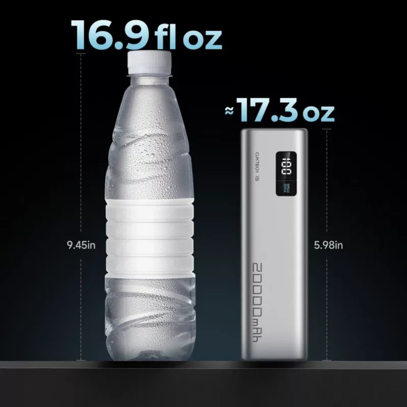 Cuktech CUKP200XGLGR 20000 mAh 100W power banka sivá