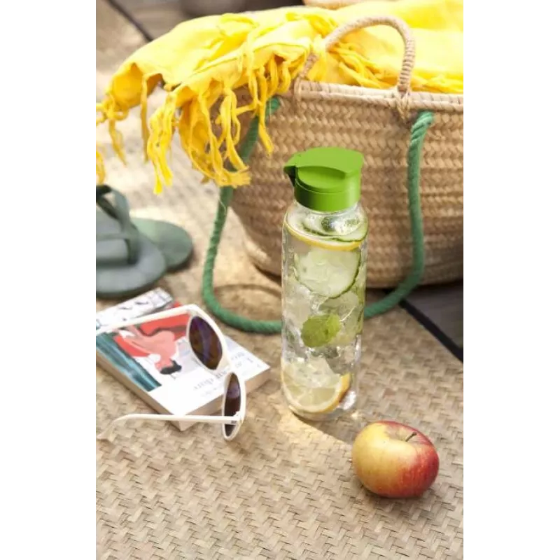 Curver Bottle Dots fľaša 0,45L transparentná/zelená