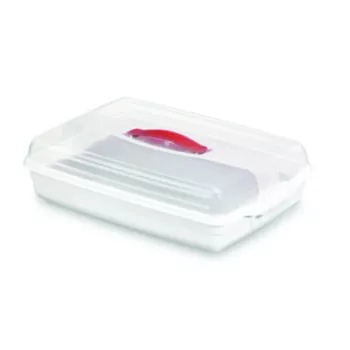 CURVER box na prepravu koláčov obdĺžnikový 45x29,5x11,1 cm biely