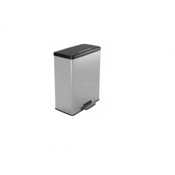 CURVER Deco Bin Pedal-Tretmülleimer 65L strieborný metalický efekt