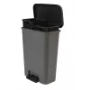 CURVER Decobin Duo pedálový kôš 23+23L tmavosivý/čierny