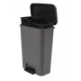 CURVER Decobin Duo pedálový kôš 23+23L tmavosivý/čierny