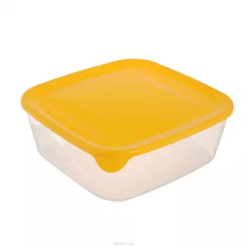 CURVER Fresh & Go štvorcová úložná dóza 0,8L žltá