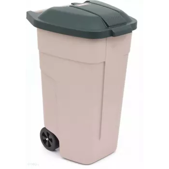 Curver Infinity Rattan Style 110 L obdĺžnikový koš na bielizeň v béžovej