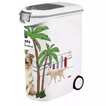 CURVER PetLife nádoba na krmivo 20 kg 54 L antracitová/zelená