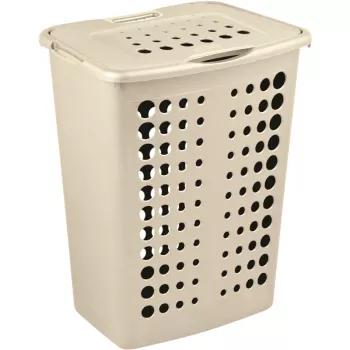Curver Victor 40L koš na bielizeň, krémová, 39,7 x 29,9 x 50 cm
