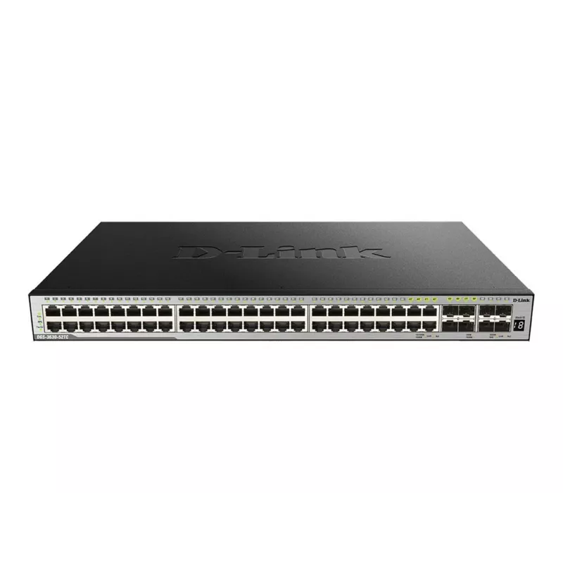 D-Link DGS-3630-52TC L3 Managed Stackable Switch - 48x Gigabit + 4x 10G SFP+, Rackmount